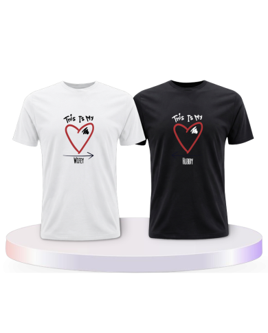 This is my Wifey and Hubby Couple T-Shirts kaufen | Paarpulli