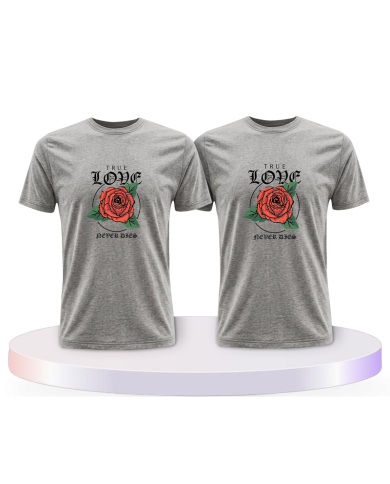 True Love never dies Couple T-Shirts kaufen | Paarpulli