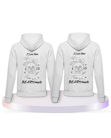 I Love Her/Him Beary much Couple Hoodies kaufen | Paarpulli