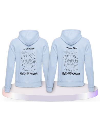 I Love Her/Him Beary much Couple Hoodies kaufen | Paarpulli