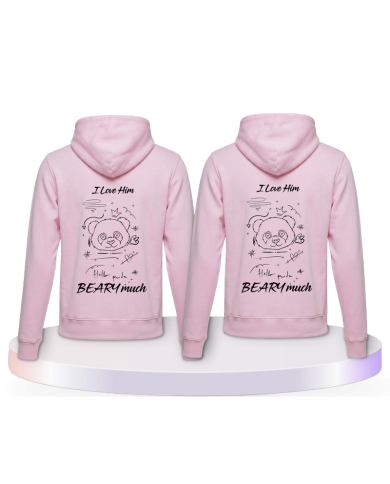 I Love Her/Him Beary much Couple Hoodies kaufen | Paarpulli