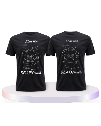 I Love Her/Him Beary much Pärchen T-Shirts Bear Family | Paarpulli