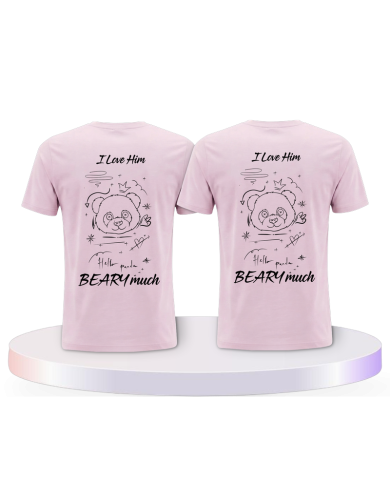 I Love Her/Him Beary much Pärchen T-Shirts Bear Family | Paarpulli
