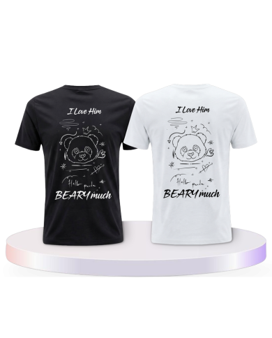 I Love Her/Him Beary much Pärchen T-Shirts Bear Family | Paarpulli