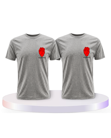 Partnerlook T-Shirts mit Herz Datum | Paarpulli