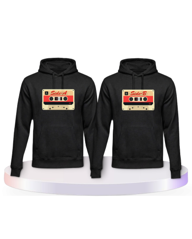 Gemeinsamer Look: Retro Kassetten Hoodies | Paarpulli