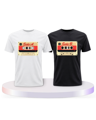 Retro Kassetten Pärchen T-Shirts | Paarpulli
