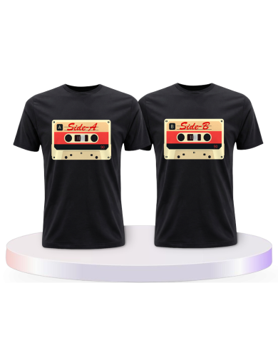 Retro Kassetten Pärchen T-Shirts | Paarpulli