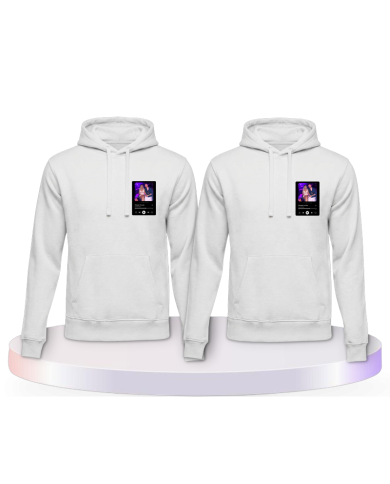 Partnerlook Hoodies mit Songcover Personalisierbar | Paarpulli