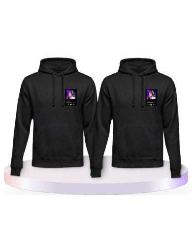 Partnerlook Hoodies mit Songcover Personalisierbar | Paarpulli