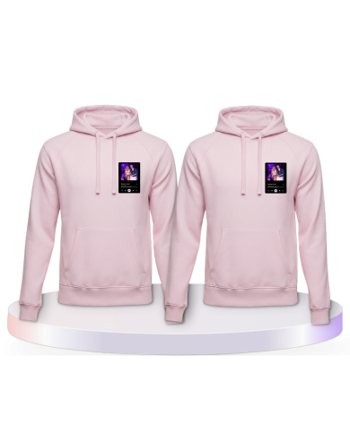 Partnerlook Hoodies mit Songcover Personalisierbar | Paarpulli