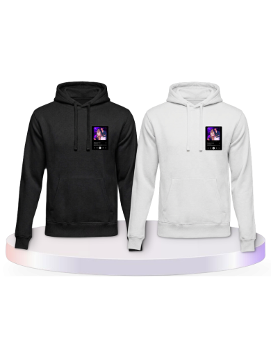 Partnerlook Hoodies mit Songcover Personalisierbar | Paarpulli