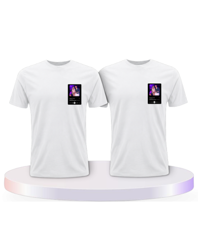 Partnerlook T-Shirts mit Songcover Personalisierbar | Paarpulli