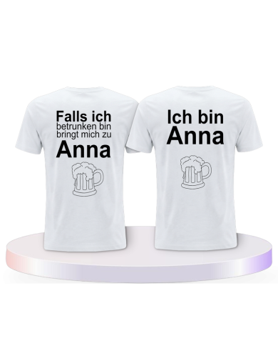 Gemeinsamer Look: Ich bin besoffen T-Shirts | Paarpulli