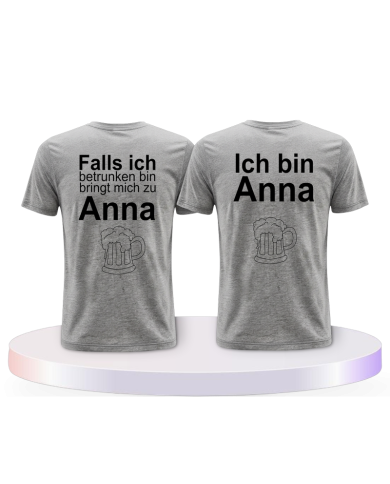 Gemeinsamer Look: Ich bin besoffen T-Shirts | Paarpulli