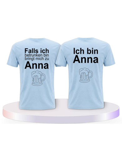 Gemeinsamer Look: Ich bin besoffen T-Shirts | Paarpulli