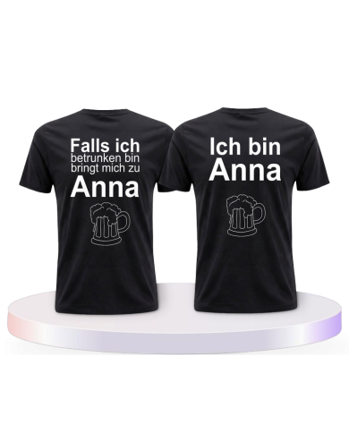 Gemeinsamer Look: Ich bin besoffen T-Shirts | Paarpulli