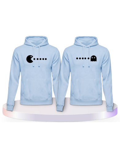 Partnerlook Hoodies mit Arcade Style bedruckte als | Paarpulli