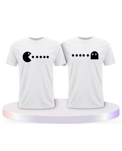 Partnerlook T-Shirts mit Arcade Style bedruckte als | Paarpulli
