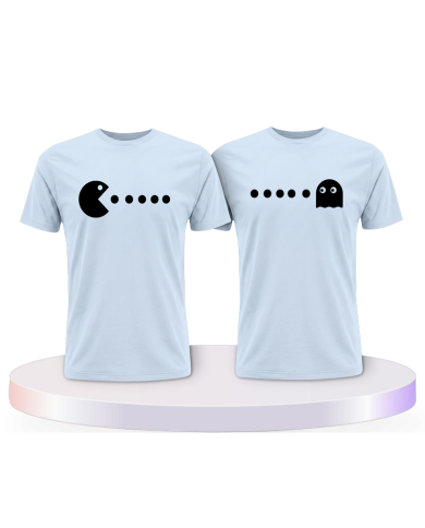 Partnerlook T-Shirts mit Arcade Style bedruckte als | Paarpulli