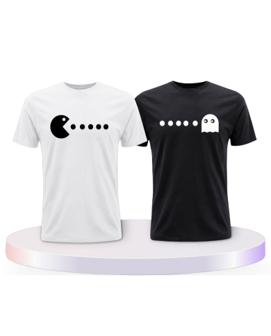 Partnerlook T-Shirts mit Arcade Style bedruckte als | Paarpulli