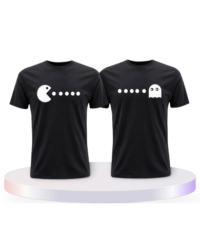 Partnerlook T-Shirts mit Arcade Style bedruckte als | Paarpulli