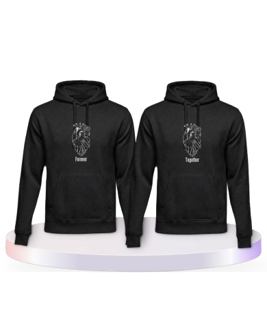Forever Together Herz Couple Hoodies kaufen | Paarpulli