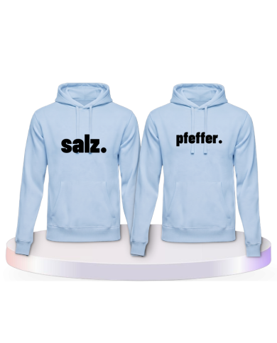 Salz und Pfeffer Kapuzenpullover Couple Hoodies kaufen | Paarpulli