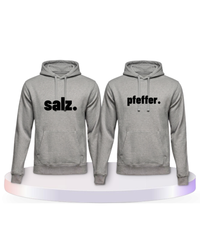 Salz und Pfeffer Kapuzenpullover Couple Hoodies kaufen | Paarpulli
