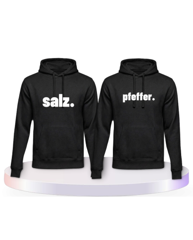 Salz und Pfeffer Kapuzenpullover Couple Hoodies kaufen | Paarpulli