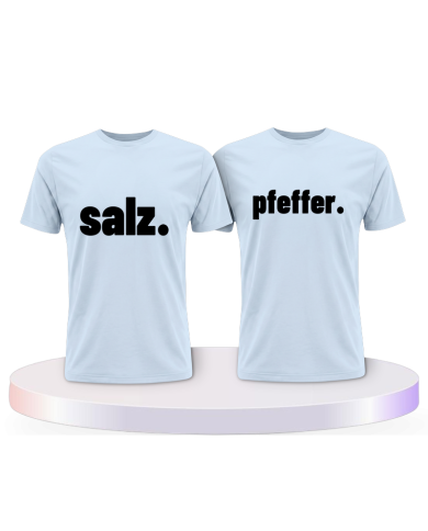 Gemeinsamer Look: Salz und Pfeffer T-Shirts | Paarpulli