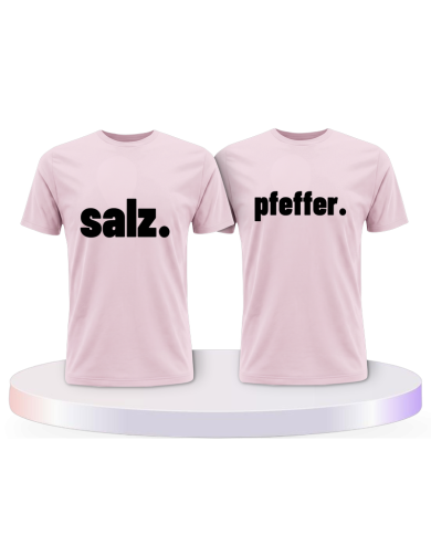 Gemeinsamer Look: Salz und Pfeffer T-Shirts | Paarpulli