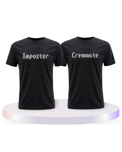 Imposter und Crewmate Unter uns Pärchen T-Shirts | Paarpulli