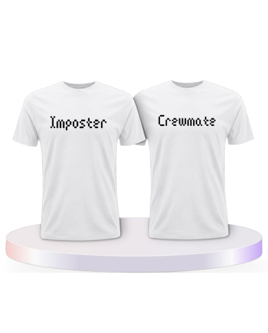 Imposter und Crewmate Unter uns Pärchen T-Shirts | Paarpulli