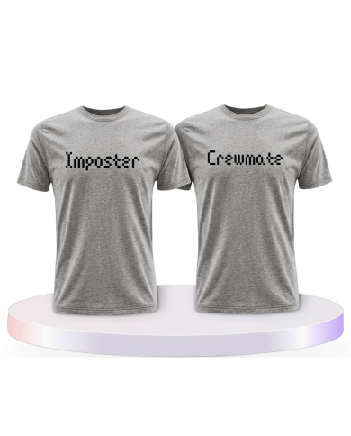Imposter und Crewmate Unter uns Pärchen T-Shirts | Paarpulli