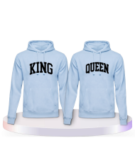 Gemeinsamer Look: King und Queen mit kurviger Form Hoodies | Paarpulli