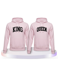 Gemeinsamer Look: King und Queen mit kurviger Form Hoodies | Paarpulli