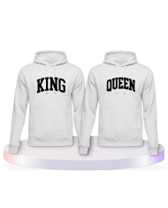 Gemeinsamer Look: King und Queen mit kurviger Form Hoodies | Paarpulli