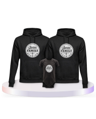 Family Reunion mit Wunschname und Datum Pärchen Hoodies | Paarpulli