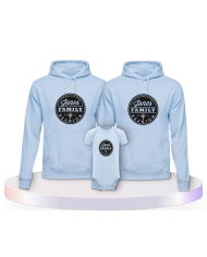 Family Reunion mit Wunschname und Datum Pärchen Hoodies | Paarpulli
