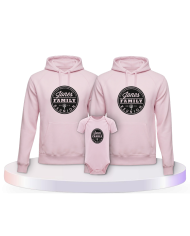 Family Reunion mit Wunschname und Datum Pärchen Hoodies | Paarpulli