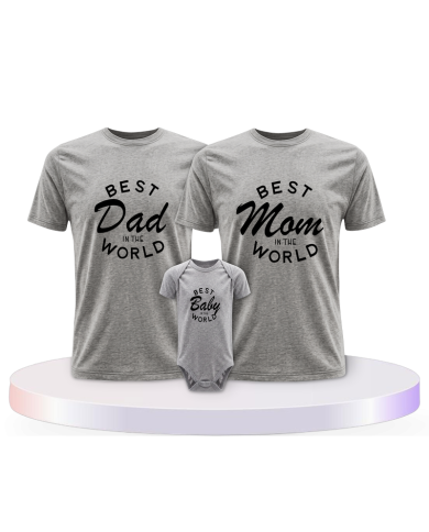Familienlook T-Shirts mit Best Family Familienset | Paarpulli