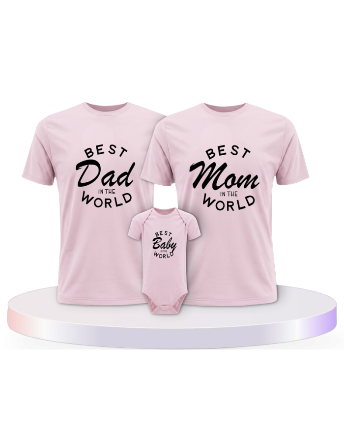 Familienlook T-Shirts mit Best Family Familienset | Paarpulli