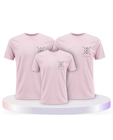 Partnerlook T-Shirts mit Est Family mit Wunschjahr | Paarpulli