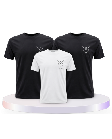Partnerlook T-Shirts mit Est Family mit Wunschjahr | Paarpulli