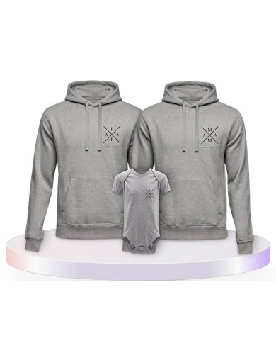 Familienlook Hoodies mit Est Family | Paarpulli