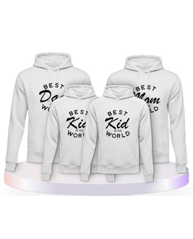 Familienlook Hoodies mit Best Family | Paarpulli