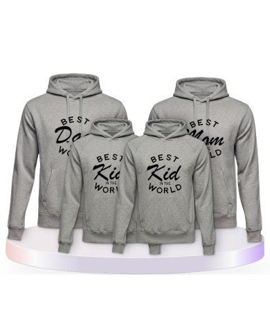 Familienlook Hoodies mit Best Family | Paarpulli