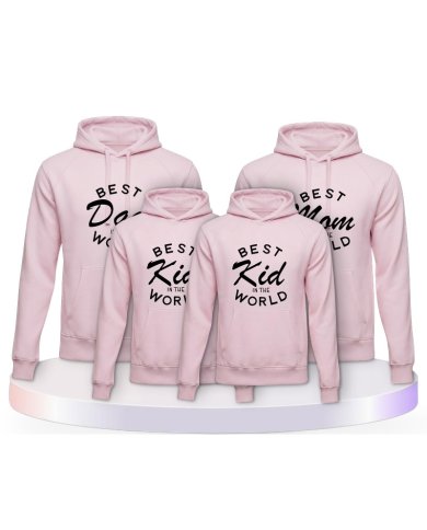 Familienlook Hoodies mit Best Family | Paarpulli