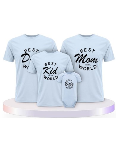 Familienlook T-Shirts mit Best Family | Paarpulli